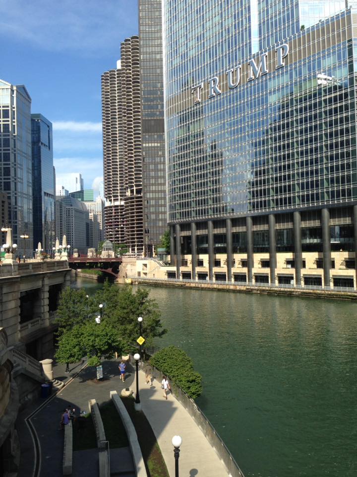 Crossing the Chicago River
